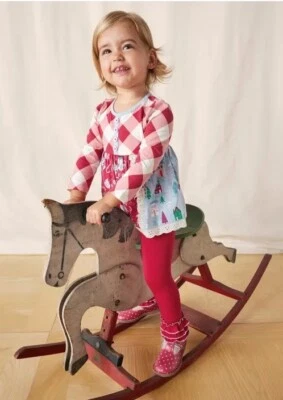 NUEVO 6 12 Mo matilda jane Poinsettia Rojo Volantes Pantalones Navidad Vacaciones Leggings Foto 1 de 2