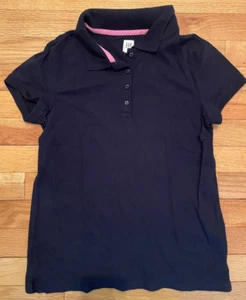 Gap GapKids navy blue uniform polo shirt girl size XXL 14-16 - Picture 1 of 2