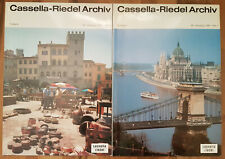 2 Hefte Cassaella-Riedel Archiv - Budapest und Toskana