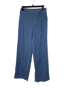 Isaac Mizrahi Live! True Denim Chambray Pull on Pant Indigo Size 4 NEW - Picture 1 of 8