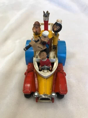 VINTAGE 1967 CORGI COMICS 802 POPEYE PADDLE WAGON DIECAST 5" & WORKS - Image 1 of 4