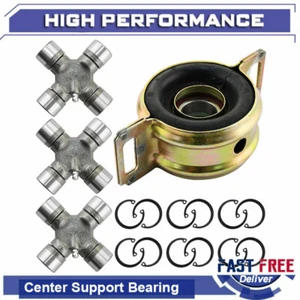 For 2000-2017 Toyota Tacoma T100 Drive Shaft Center Support Bearing + U-Joints - Picture 1 of 6