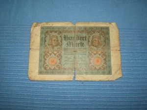 German Weimar 100 Mark Banknote BERLIN December 1920 Hyperinflation,Circulated - Picture 1 of 2