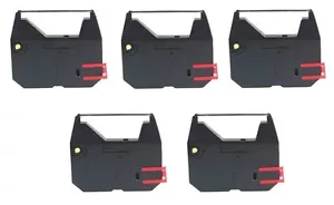 5 x Ribbon for Gr. 153C for SILVER REED EX133 EX33 EX35 LEADER MD correctable - Picture 1 of 1