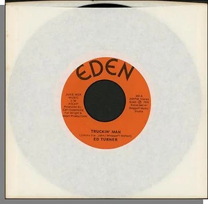 Ed Turner - Truckin' Man + I'd Leave For Home -1976, 7" 45 RPM Single! - Imagen 1 de 3