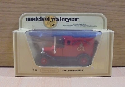 MATCHBOX MODELS OF YESTERYEAR VTG DIECAST VAN ROYAL MAIL 1912 FORD MODEL T - Image 1 of 4