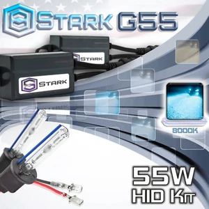 Stark 55W Micro HID High Beam Slim Xenon Kit - H1 8K 8000K Ice Blue - Picture 1 of 3