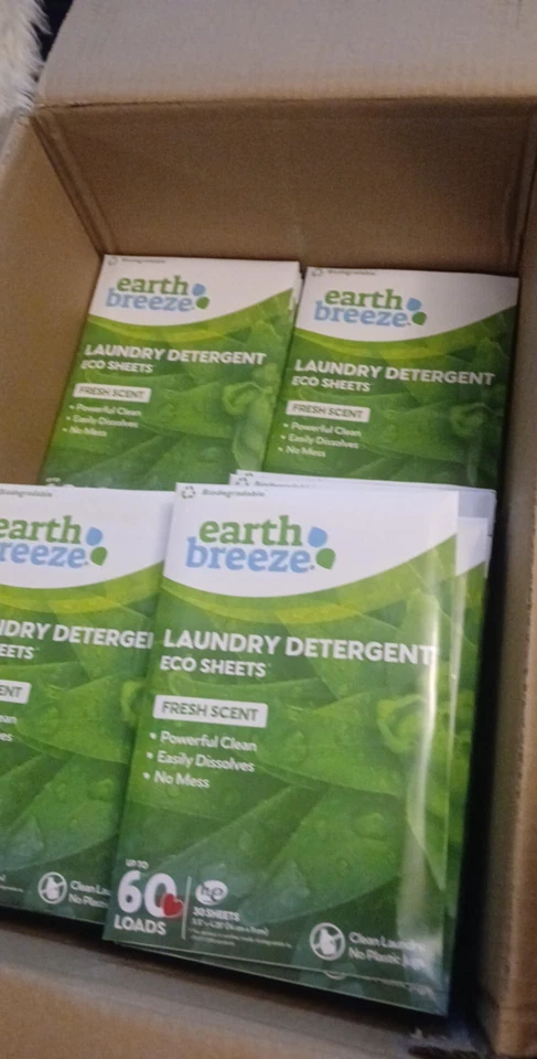 Laundry Detergent Earth Breeze 60 Loads Fresh Scent - 30 Sheets (EB-01)