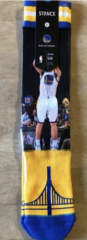 NWT Stance NBA Golden State Warriors Steph Curry Klay Thompson Socks Cover