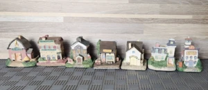 Lote de 7 estatuillas vintage americanas de colección Liberty Falls 1992 - Imagen 1 de 21