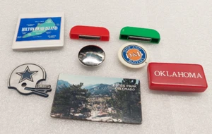 Lot of 8 Refrigerator Magnets - Hilton Head Island - Estes Park Colorado - Dave - Picture 1 of 2