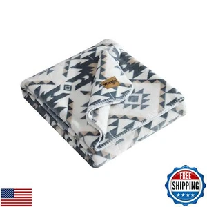 Wrangler - Coperta da lancio, biancheria da letto in flanella di cocco super morbida, ispirazione Yellowstone - Foto 1 di 5