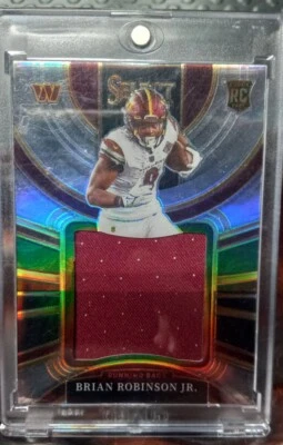 Jahan Dotson - 2022 Panini Select Jumbo Rookie Swatch 76/99 - PSA 8 - JS-10 - Image 1 of 2