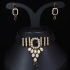 Bollywood Indian Gold Tone Bridal Fashion Jewelry Necklace Earring Set