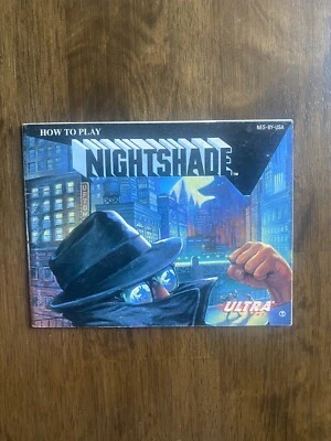 NightShade - Authentic Nintendo NES Manual, Instruction Booklet - Image 1 of 2