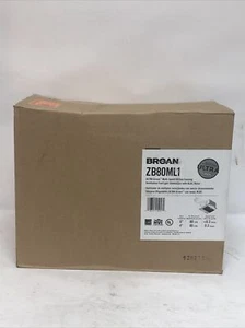 Broan ZB80ML1 80 CFM 0.3 Sone Ceiling Mounted LED Lighted Exhaust - White - Picture 1 of 5