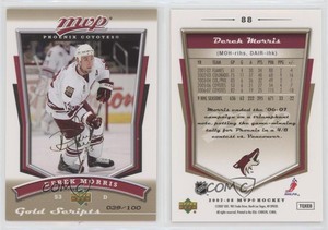 2007-08 Upper Deck MVP Gold Scripts /100 Derek Morris #88