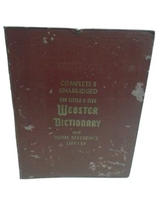 1957 Complete And Unabridged-The Little And Ives Webster Dictionary And Home... - Picture 1 of 9