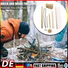 Survival Wood Make Fire Drilling Tool Kits for Outdoor Camping Hiking Activity H
