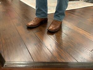 Lucchese mens boots 10 D Smooth Ostrich Square Toe Barnwood