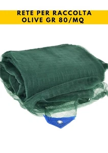 TELO RETE RACCOLTA OLIVE GR 80 AL MQ ANTISPINA ANGOLI RINFORZATI. - Imagen 1 de 6