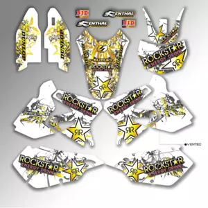 Suzuki DRZ 400SM 2005 - 2020 kit de pegatinas gráficas Rockstar dorado blanco calcomanías - Imagen 1 de 1
