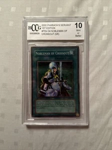 Beckett BCCG 10 2002 YU-GI-OH! Nobleman of Crossout Pharaohs Servant 1st Edition - Picture 1 of 10