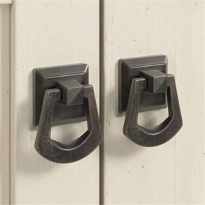 Salinas Small Storage Cabinet with Doors and Shelves in Antique White - Image 1 of 4