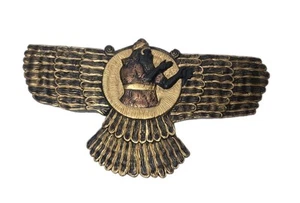 Diseño Toscano Ashur el dios asirio de la tierra aire y sol pared escultura arte - Imagen 1 de 20