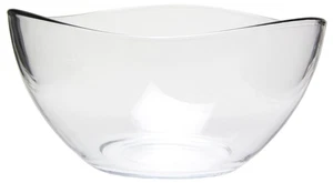 Red Co. Medium 2 Quart Clear Glass Wavy Serving & Mixing Bowl for Salad, Past... - Picture 1 of 6