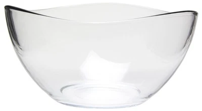 Red Co. Medium 2 Quart Clear Glass Wavy Serving & Mixing Bowl for Salad, Past... - Image 1 of 4