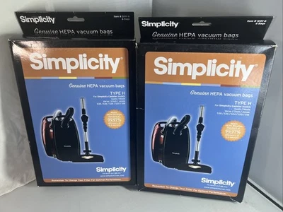 Genuine Simplicity Hepa Full/Mid Size Canister Vacuum Bags Type H, 12Bags, SHH-6 - Image 1 of 4