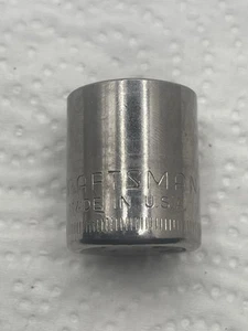 Vintage Craftsman USA 15 MM 6 Point 3/8" Drive Shallow Socket inverted G1 43547 - Picture 1 of 6