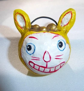 DEBBEE THIBAULT FOLK ART HALLOWEEN MINIATURE CAT PUMPKIN BASKET RETIRED 54/1000 - Picture 1 of 7