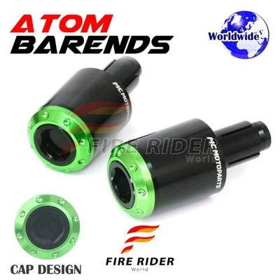 ATOM Bar Ends Sliders Plugs For Kawasaki ZX-10R Ninja 06-25 18 19 20 21 22 23 24 - Image 1 of 4