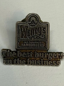 VTG Wendys Logo Employee Hat Lapel Pin Extremely Rare - Picture 1 of 2