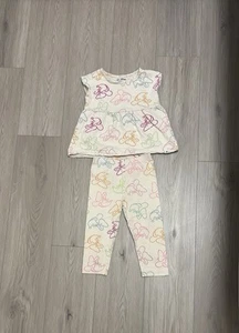 Gap kids Disney Mickey Mouse sleeveless top & cropped legging set size 5yrs - Picture 1 of 3