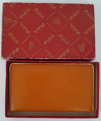 Vintage Orlik Old Bond Street - Orange Cigarette Case Boxed A34 G492 - Image 1 of 4