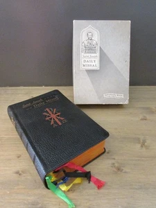 Saint Joseph Daily Missal 1959 Confraternity Version Genuine Leatherbound w/Box - Picture 1 of 14
