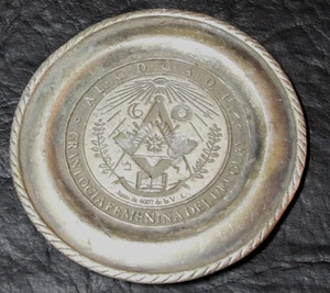 Gran Logia Femenina del Uruguay Masonic Women LODGE small dish 7,5 cm - Picture 1 of 1