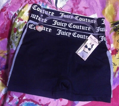 3 NUEVAS BRAGAS CORTAS JUICY COUTURE JC7183 3PKC MF LOGO CINTURA MOLDEADO SIN COSTURAS XL Foto 1 de 2