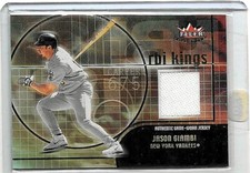 JASON GIAMBI 2002 FLEER TRIPLE CROWN RBI KINGS GAME USED JERSEY~YANKEES