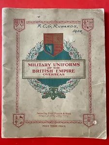 Uniformes militares de corte marino de jugadores del Imperio Británico tarjetas de ultramar 1938 030E - Imagen 1 de 7