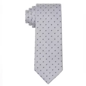 Corbata Michael Kors Para Hombre Exquisita Delgada Limpia - Gris, Nueva - Imagen 1 de 10