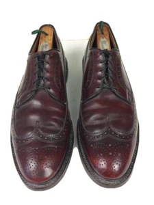Allen Edmonds MANEIL De Colección Cuero Borgoña Brogue Puntas de Ala Zapatos de Vestir Talla 10.5 C - Imagen 1 de 12