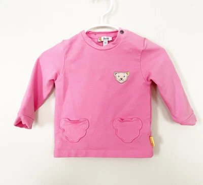 STEIFF® Bebé Rosa Sudadera Camisa Bolsillos Oso 6-9 Meses Foto 1 de 4