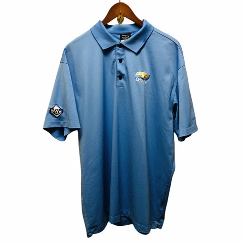 Tampa Bay Rays Chevrolet Nike Golf Mens Dri-Fit Polo Shirt XL P6 Cover