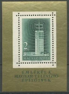 Hungría 1958 Televisor Budapest Bloque 26 A MNH (C92368) - Imagen 1 de 1