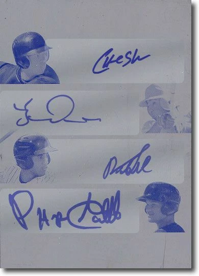 2012 Cheslor CUTHBERT * Yorman * Ravel SANTANA  Phillips CASTILLO Auto Plate 1/1 - Image 1 of 1