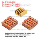 DIY 3pcs/set Heatsink Kit Copper & Aluminum Heat Sink Kits For Raspberry Pi 2 3